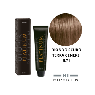 COLORE UTOPIK PLATINUM 6.71 BIONDO SCURO TERRA CENERE