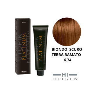 COLORE UTOPIK PLATINUM 6.74 BIONDO SCURO TERRA RAMATO